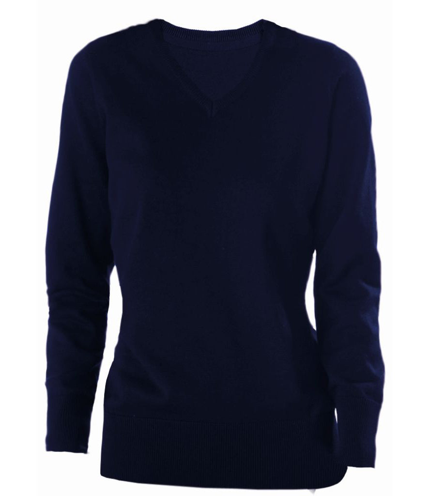 Kariban Ladies Cotton Acrylic V Neck Sweater