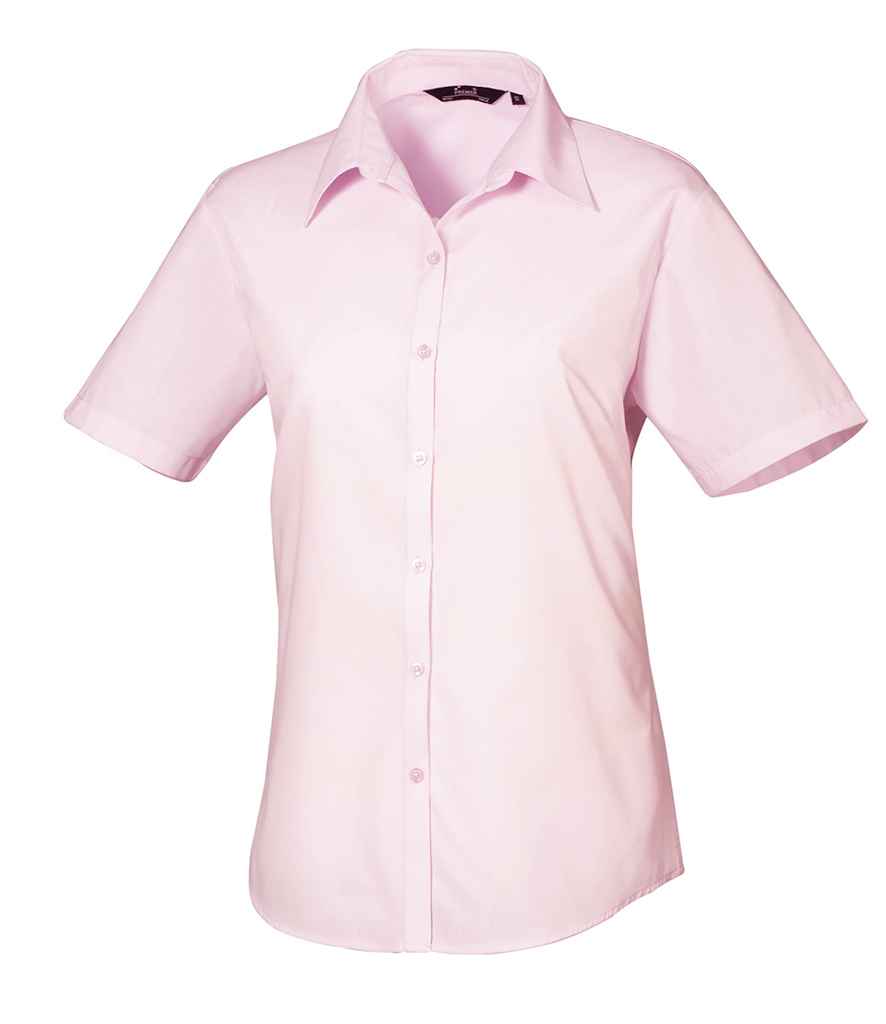 Premier Ladies Short Sleeve Poplin Blouse