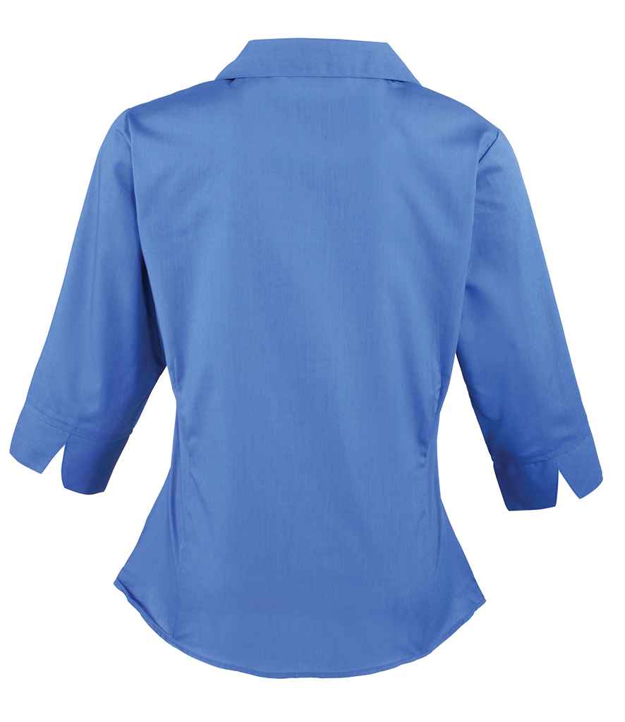 Premier Ladies 3/4 Sleeve Poplin Blouse