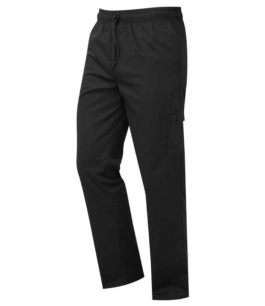 Premier Essential Chef's Cargo Trousers | Black