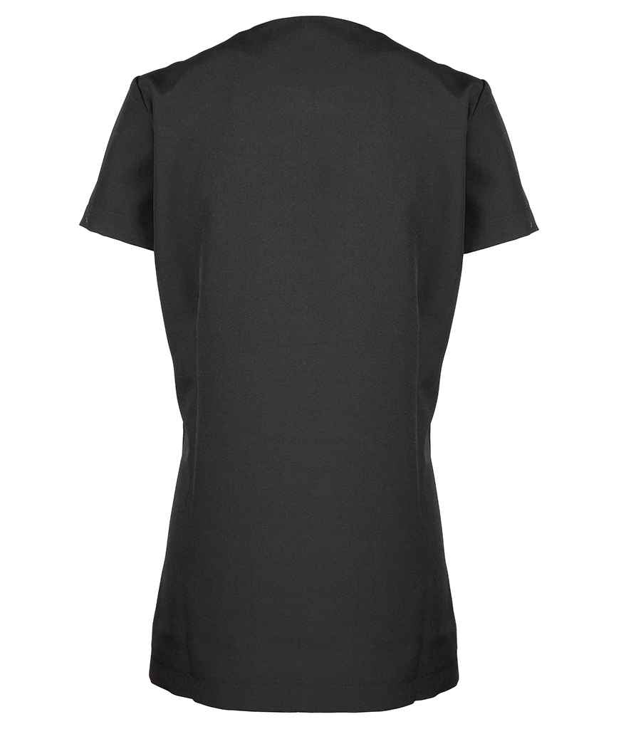 Premier Ladies Camellia Short Sleeve Tunic | Black