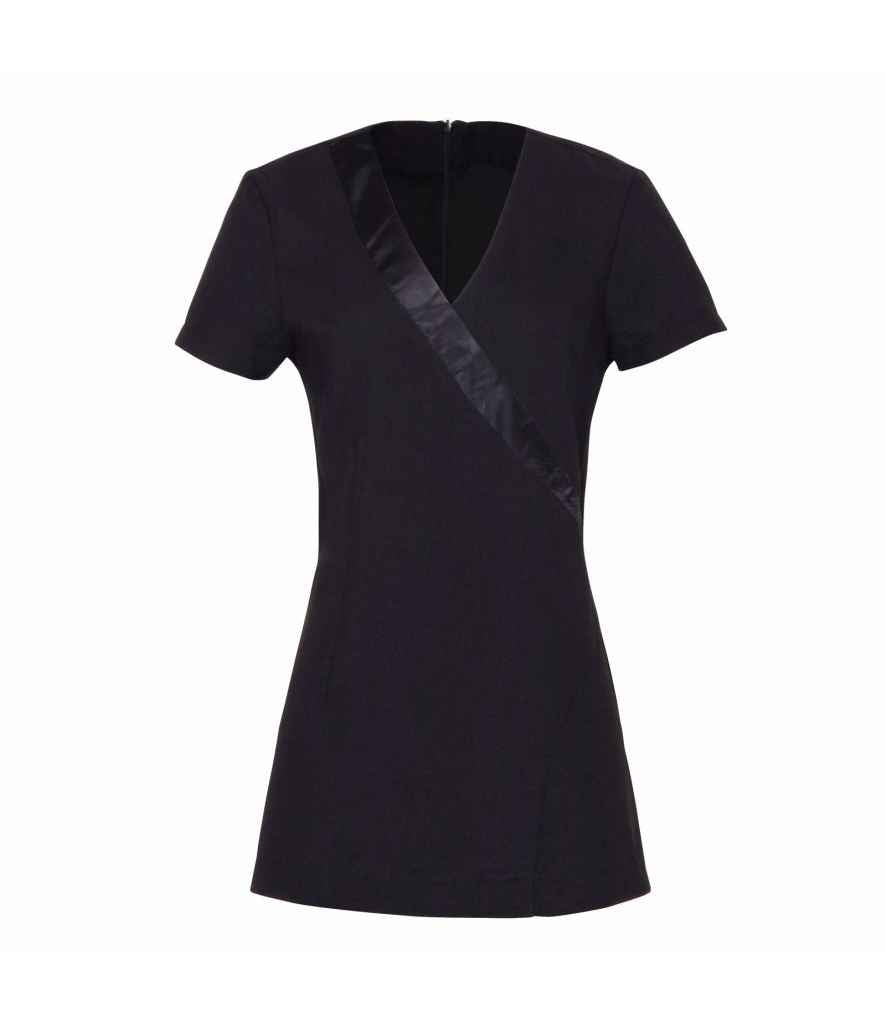 Premier Ladies Rose Short Sleeve Tunic | Black