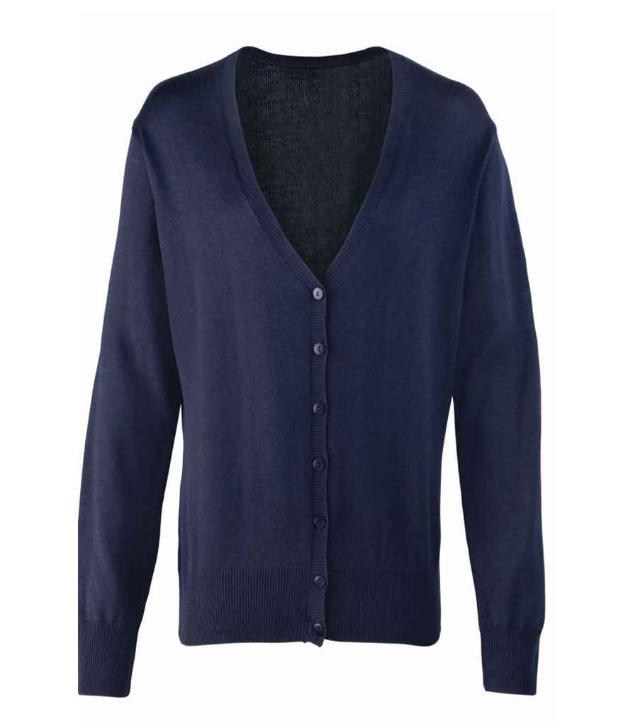 Premier Ladies Cotton Acrylic V Neck Cardigan