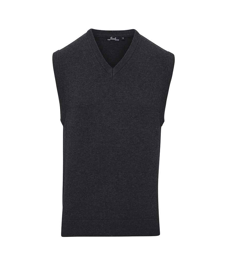 Premier Sleeveless Cotton Acrylic V Neck Sweater