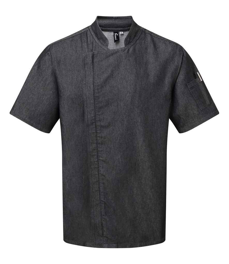 Premier Short Sleeve Zipped Chef's Jacket