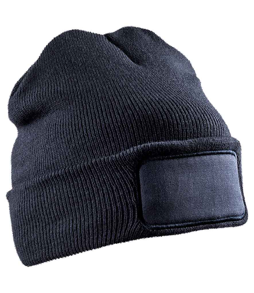 Result Genuine Recycled Double Knit Printers Beanie