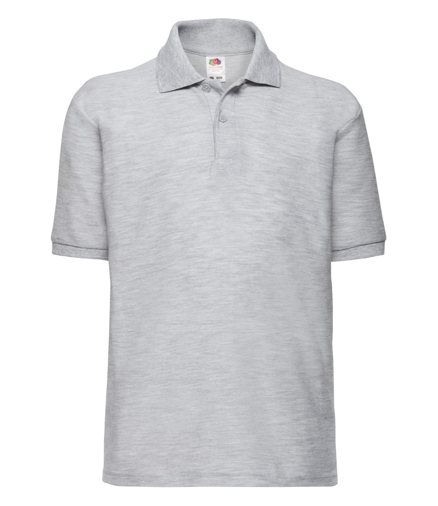 Fruit of the Loom Kids Poly/Cotton Pique Polo Shirt