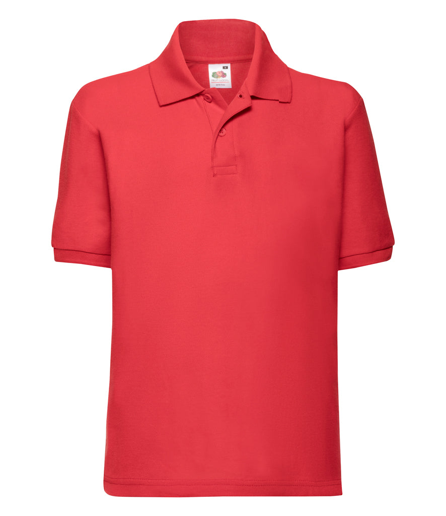 Fruit of the Loom Kids Poly/Cotton Pique Polo Shirt