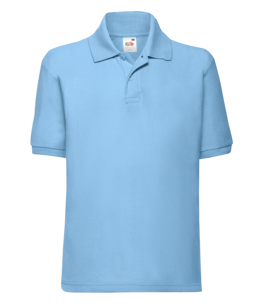 Fruit of the Loom Kids Poly/Cotton Pique Polo Shirt