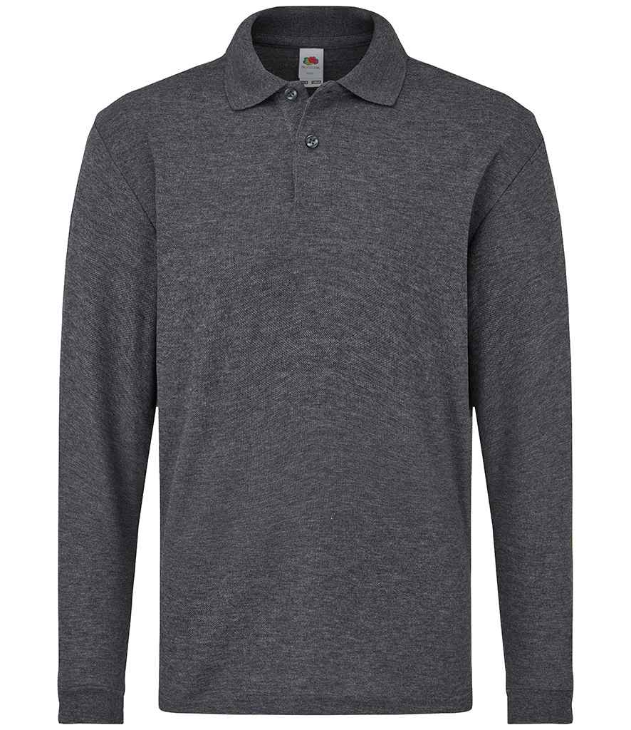 Fruit of the Loom Kids Long Sleeve Poly/Cotton Pique Polo Shirt