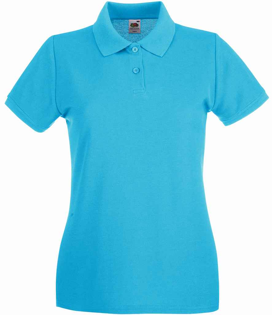 Fruit of the Loom Lady-Fit Premium Cotton Pique Polo Shirt