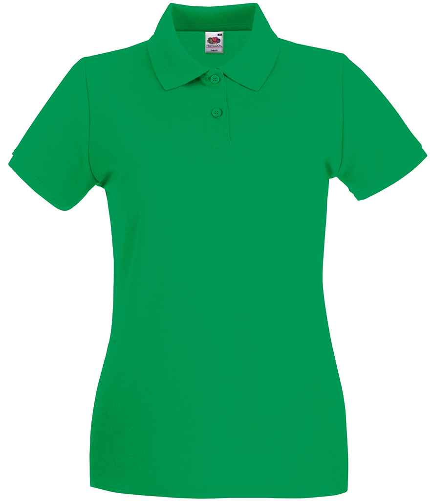 Fruit of the Loom Lady-Fit Premium Cotton Pique Polo Shirt