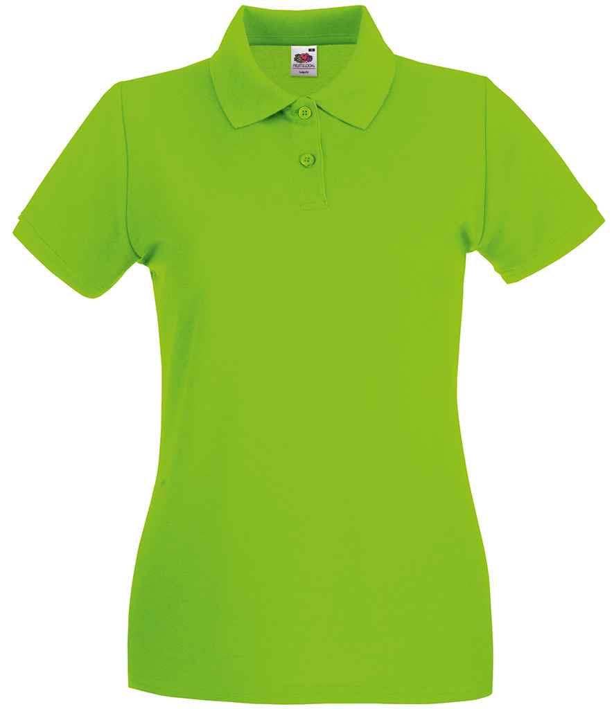 Fruit of the Loom Lady-Fit Premium Cotton Pique Polo Shirt