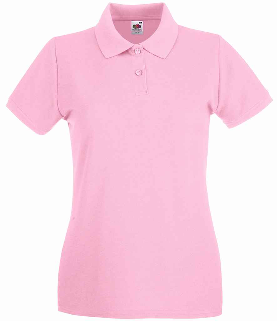 Fruit of the Loom Lady-Fit Premium Cotton Pique Polo Shirt