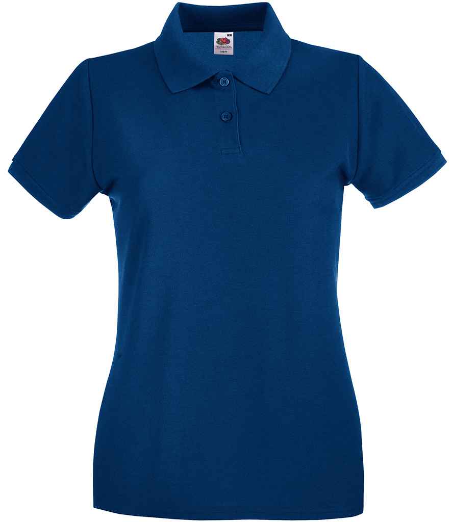 Fruit of the Loom Lady-Fit Premium Cotton Pique Polo Shirt