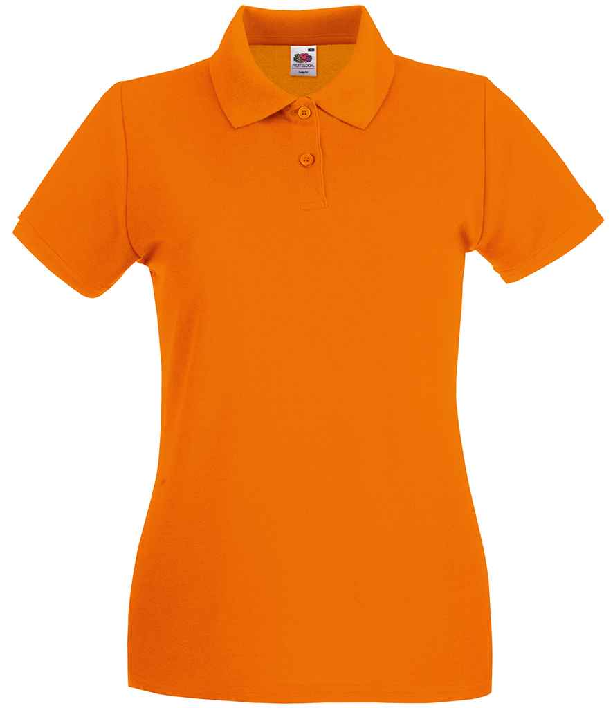 Fruit of the Loom Lady-Fit Premium Cotton Pique Polo Shirt