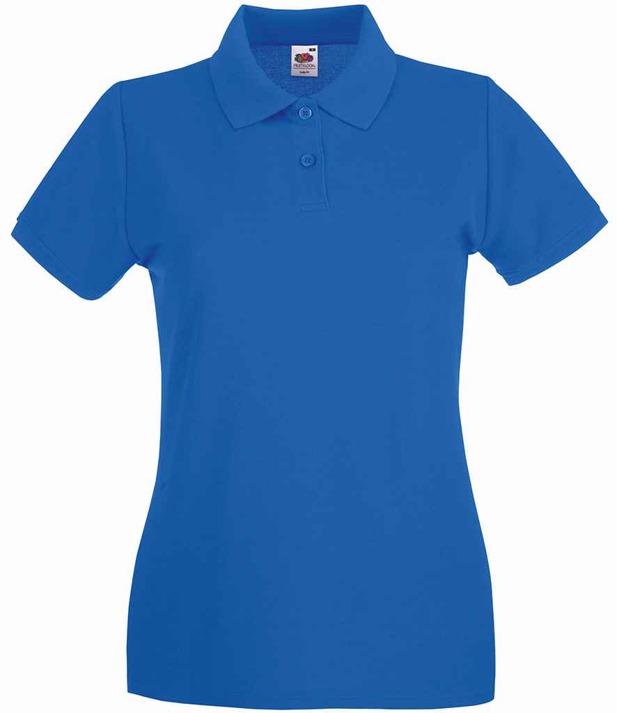 Fruit of the Loom Lady-Fit Premium Cotton Pique Polo Shirt