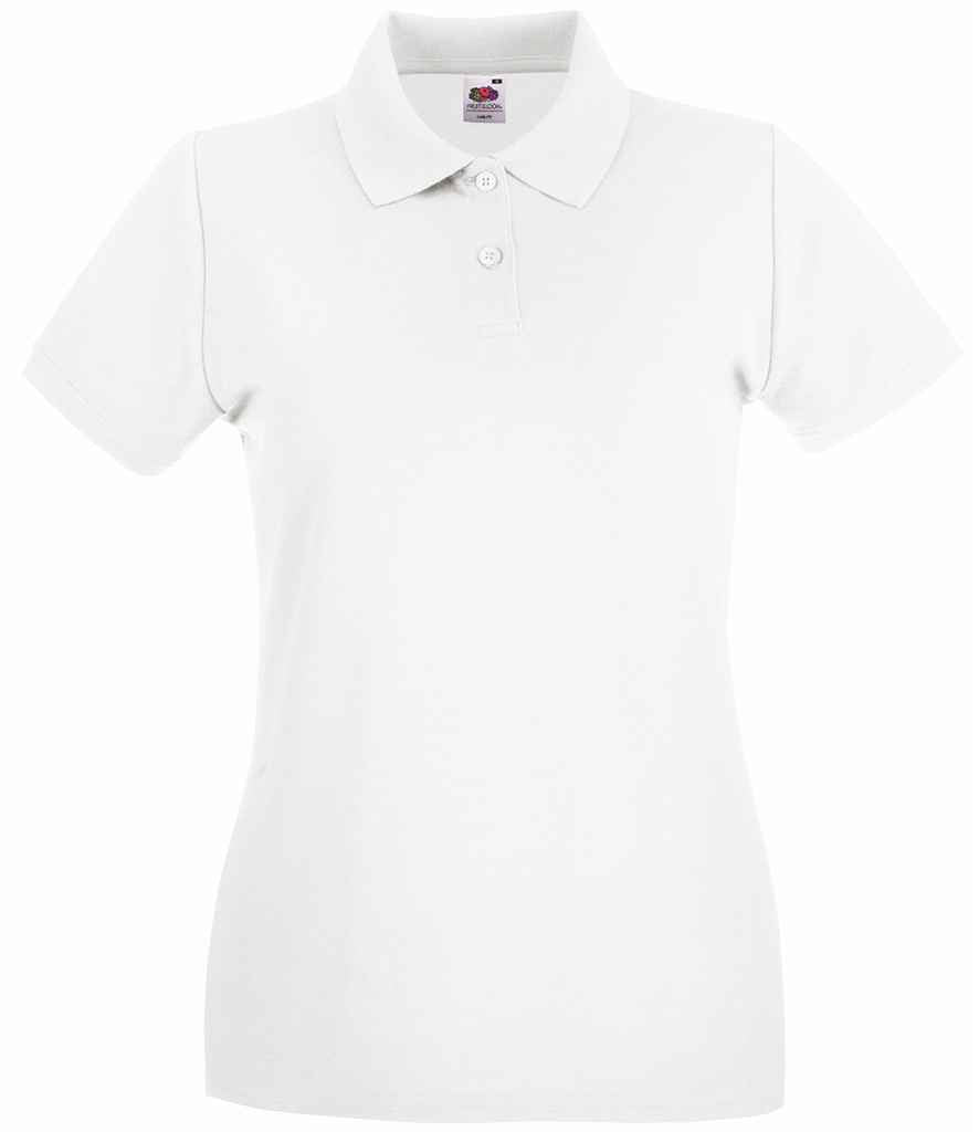 Fruit of the Loom Lady-Fit Premium Cotton Pique Polo Shirt