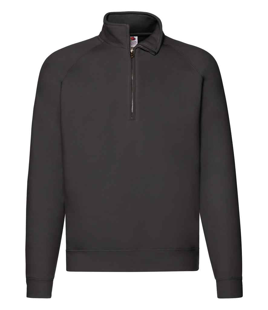 Fruit of the Loom Premium Zip Neck Sweatshirt