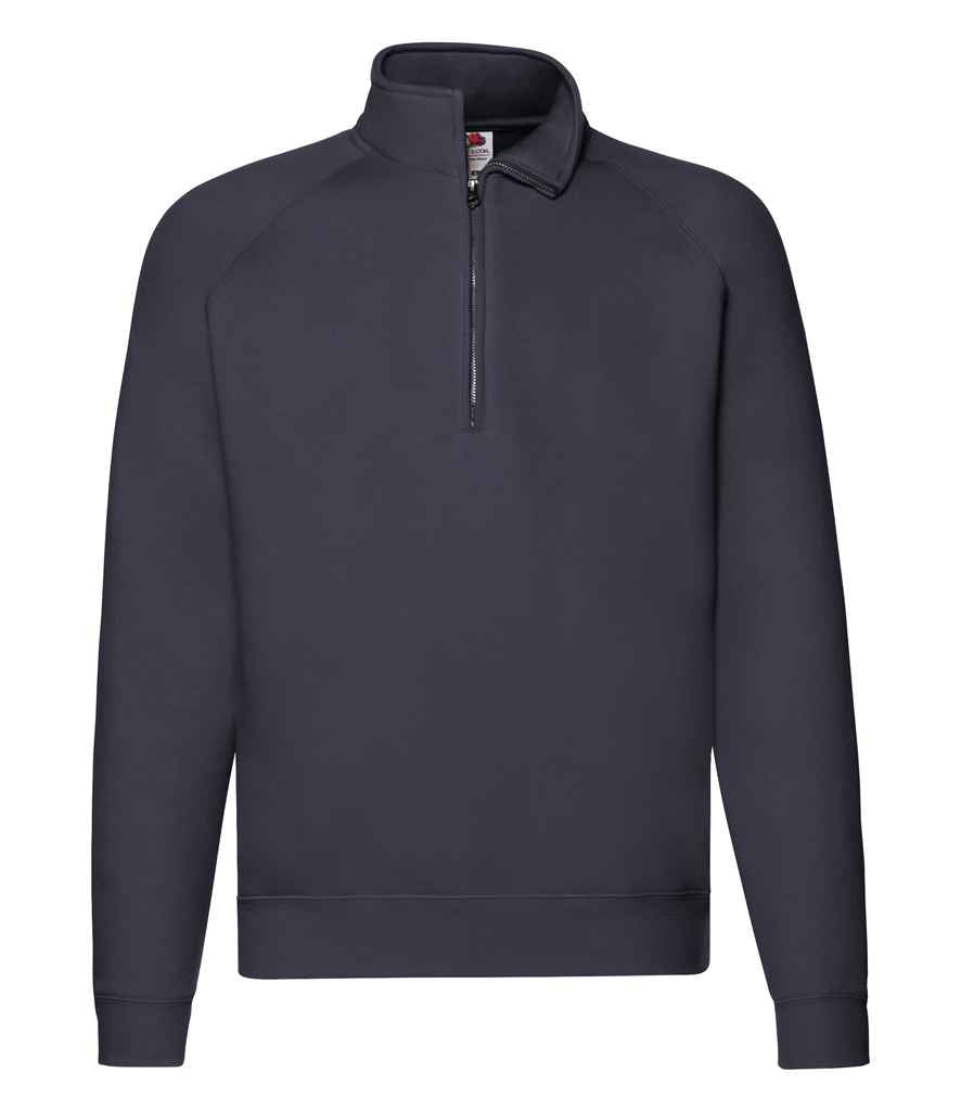 Fruit of the Loom Premium Zip Neck Sweatshirt