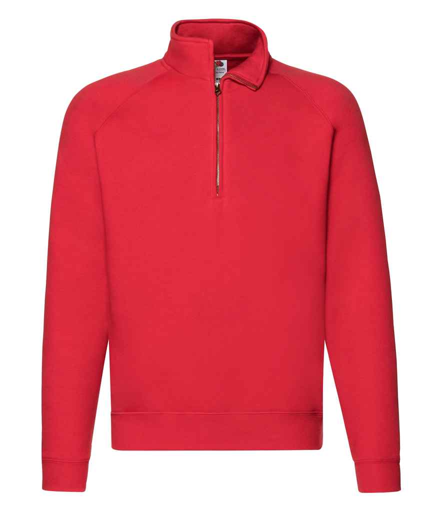 Fruit of the Loom Premium Zip Neck Sweatshirt