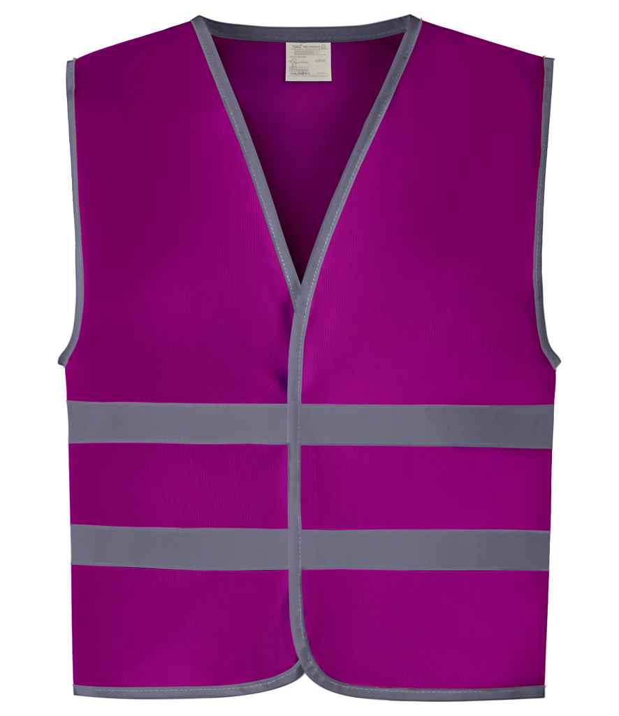 Yoko Kids Hi-Vis Two Band Waistcoat