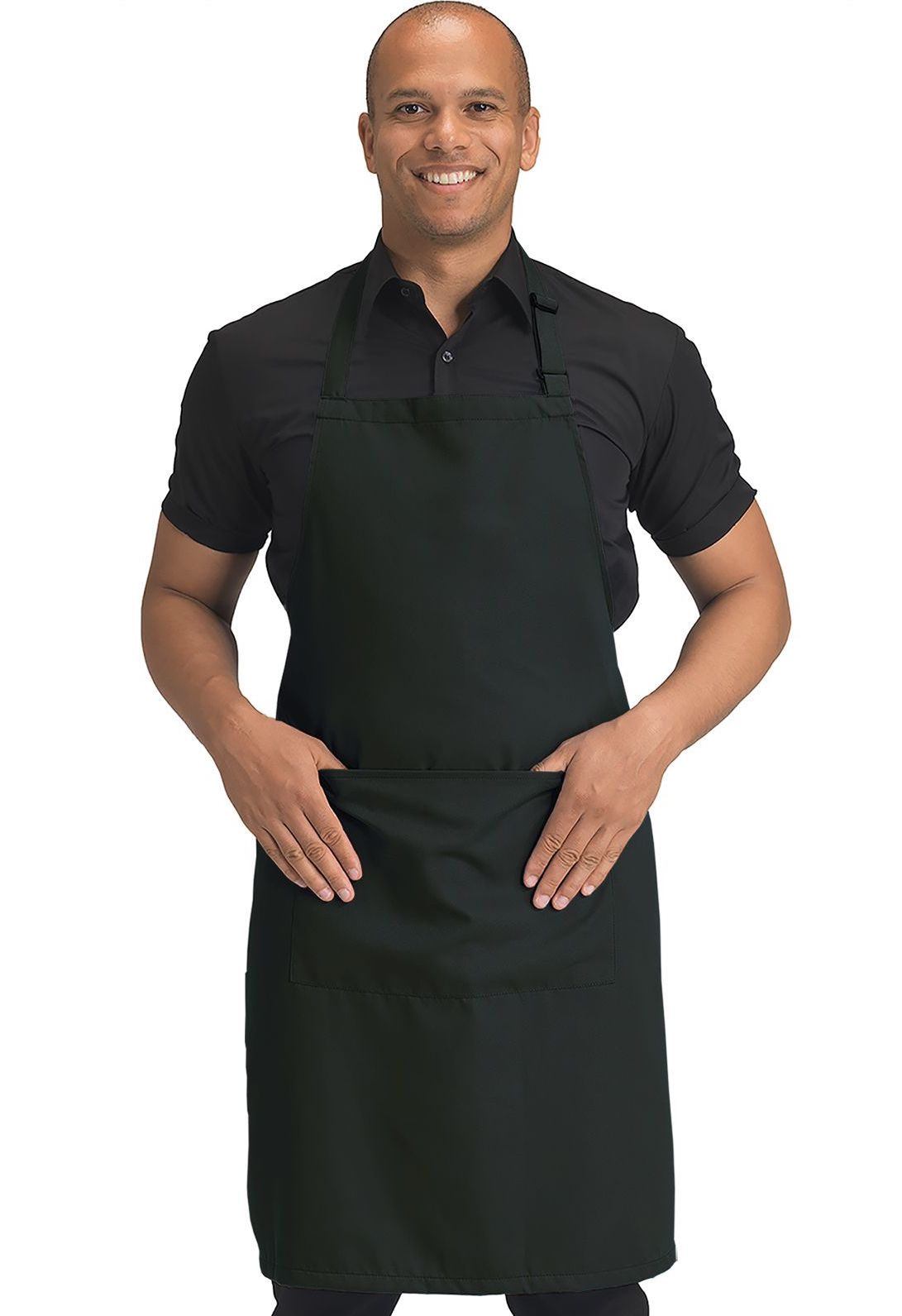 Dennys Polyester Bib Apron with Pocket