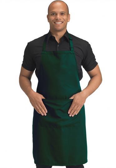 Dennys Polyester Bib Apron with Pocket