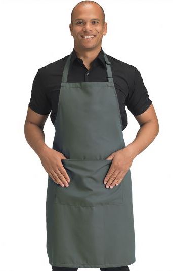 Dennys Polyester Bib Apron with Pocket