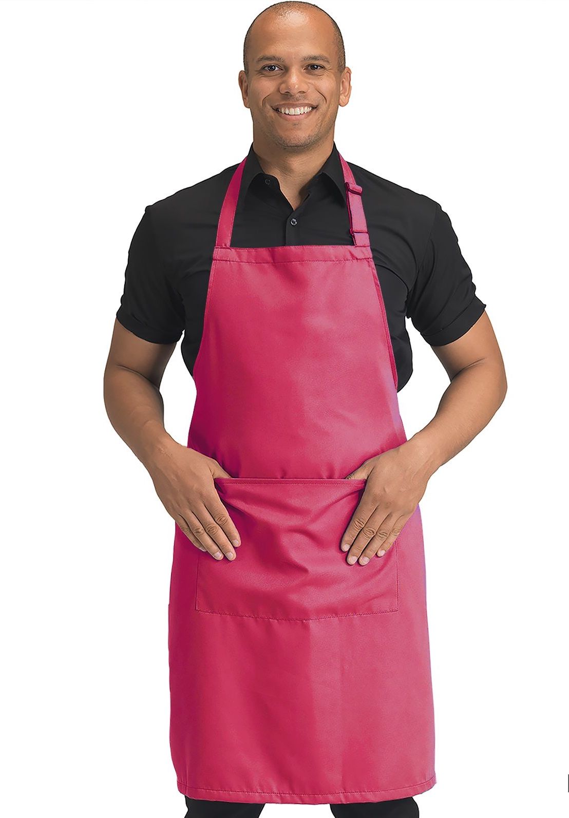 Dennys Polyester Bib Apron with Pocket