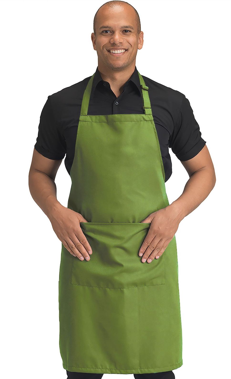 Dennys Polyester Bib Apron with Pocket