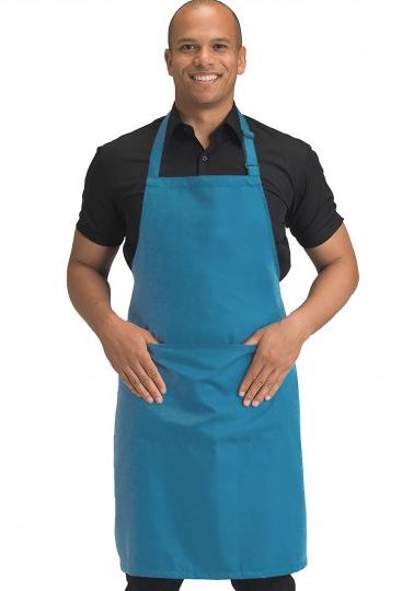 Dennys Polyester Bib Apron with Pocket