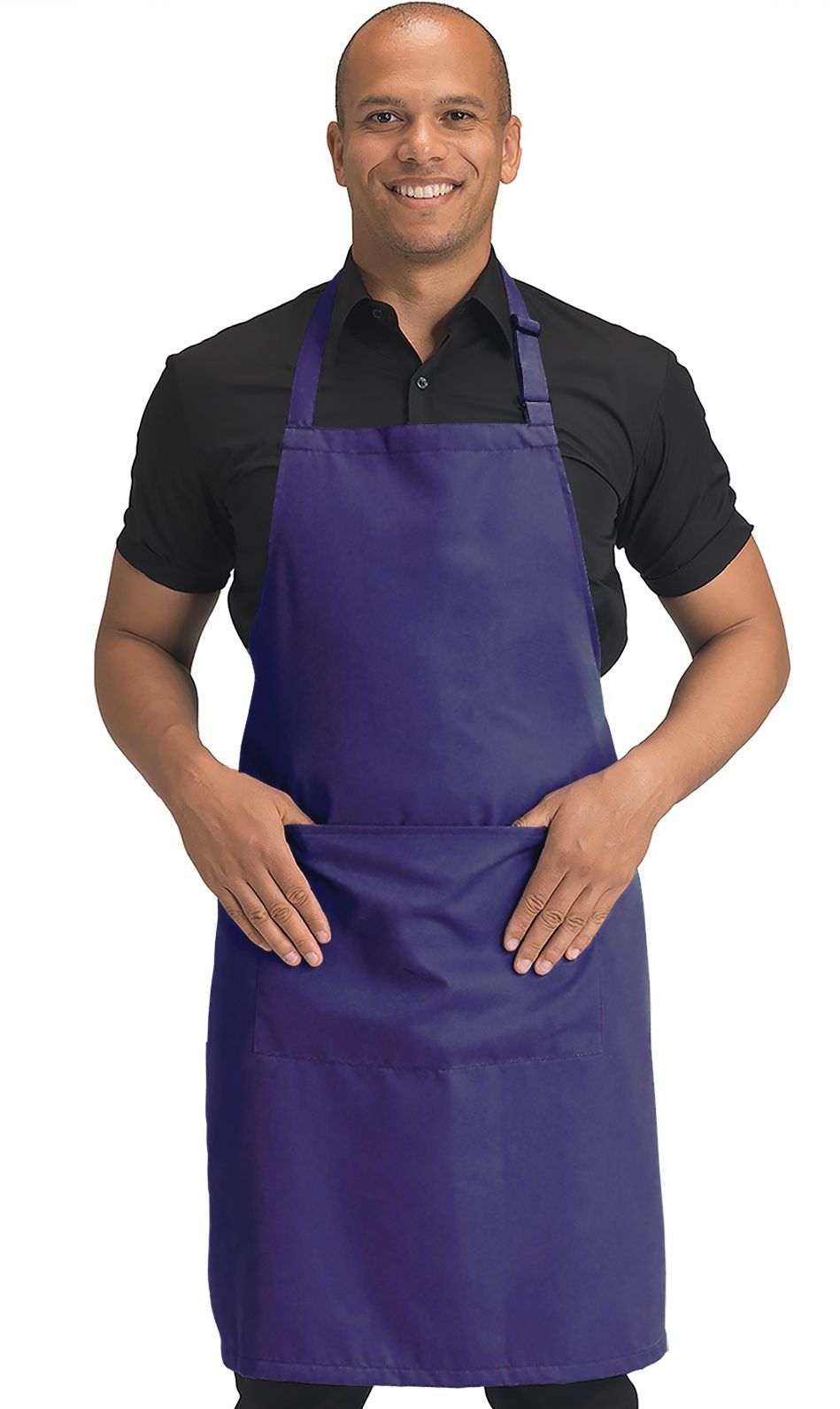 Dennys Polyester Bib Apron with Pocket