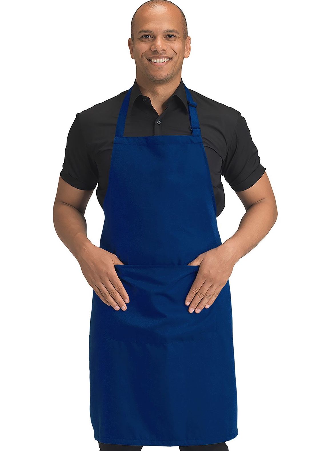 Dennys Polyester Bib Apron with Pocket