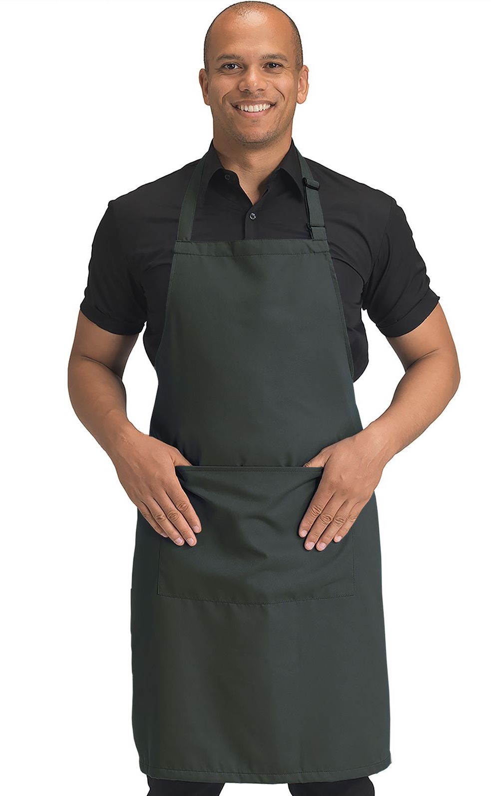 Dennys Polyester Bib Apron with Pocket