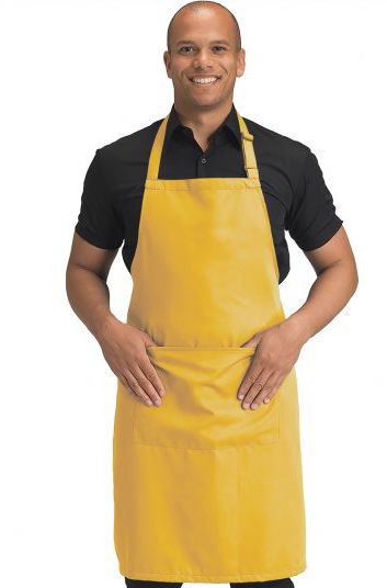 Dennys Polyester Bib Apron with Pocket